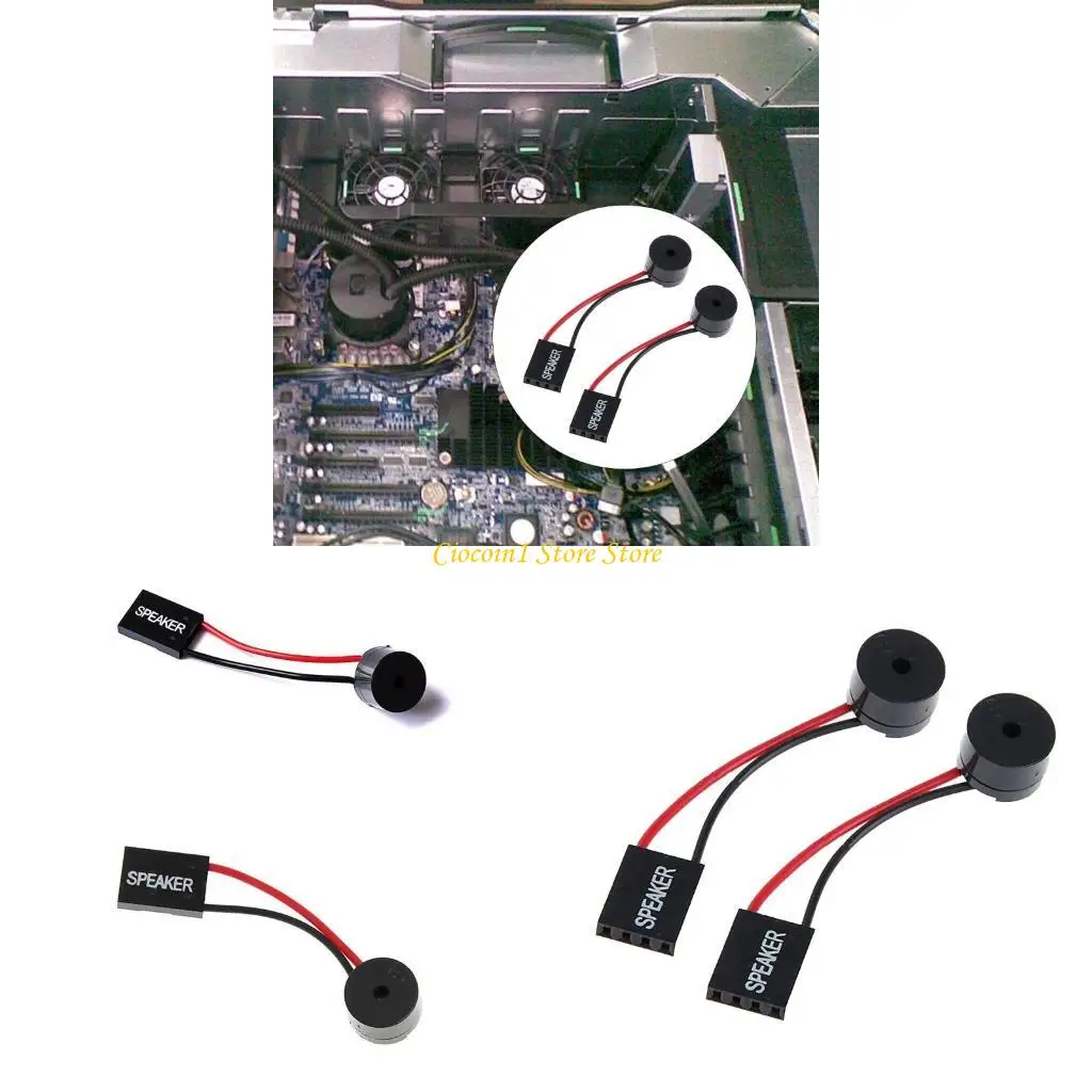 2 Stück Motherboard-Lautsprecher, Mini-Stecker, Summer, PC, interner Lautsprecher für Systemwarnungen, Startgeläusche mit einfachem Piepton-Design