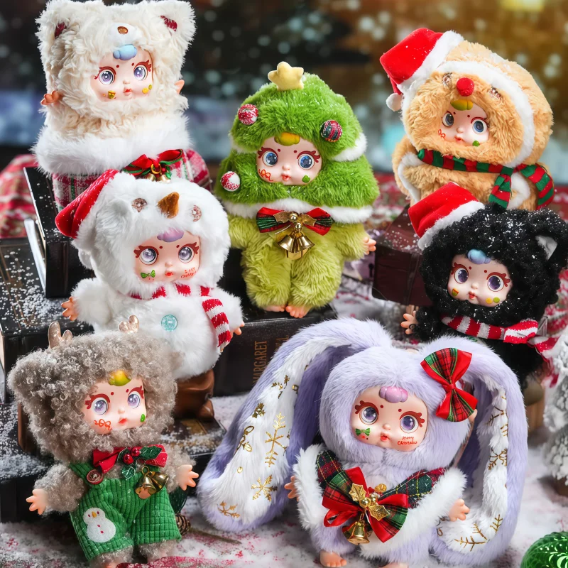 

Новая рождественская серия MM Milk Candy, слепая коробка, виниловая плюшевая милая сумка, аксессуары, куклы-сюрприз, изысканный рождественский подарок, подарок для девочки