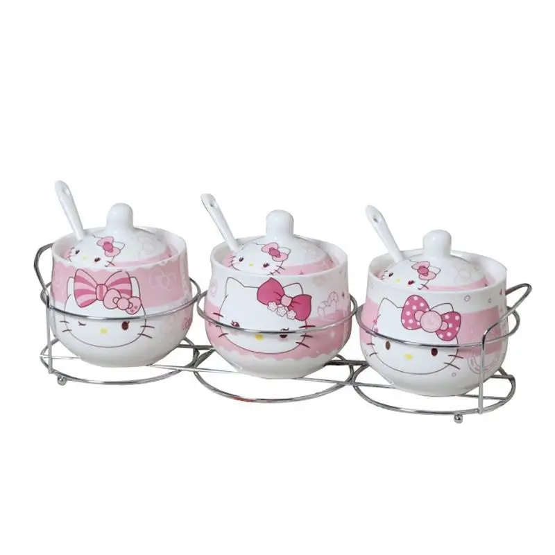 جرة توابل سيراميك من مينيسو، صندوق توابل، جرة توابل، زجاجة، جرة ملح، أدوات المطبخ #4