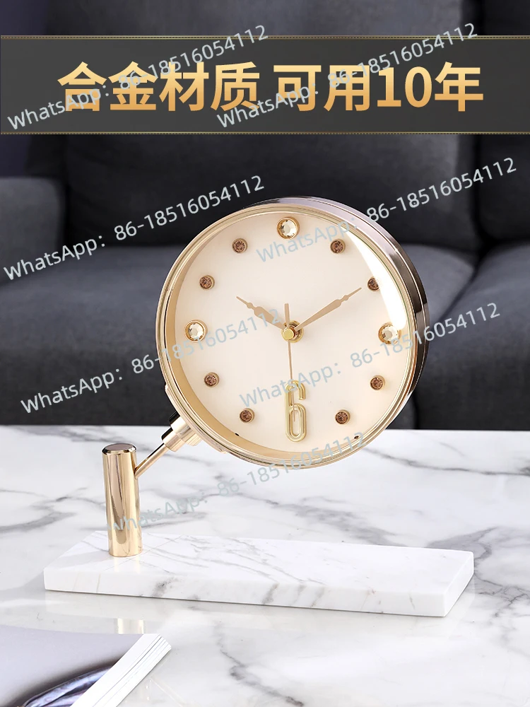 Light Luxury Simple Pendulum Desktop  Creative Italian Desktop Clock Ornament Clock Minimalist Pendulum Clock Advanced