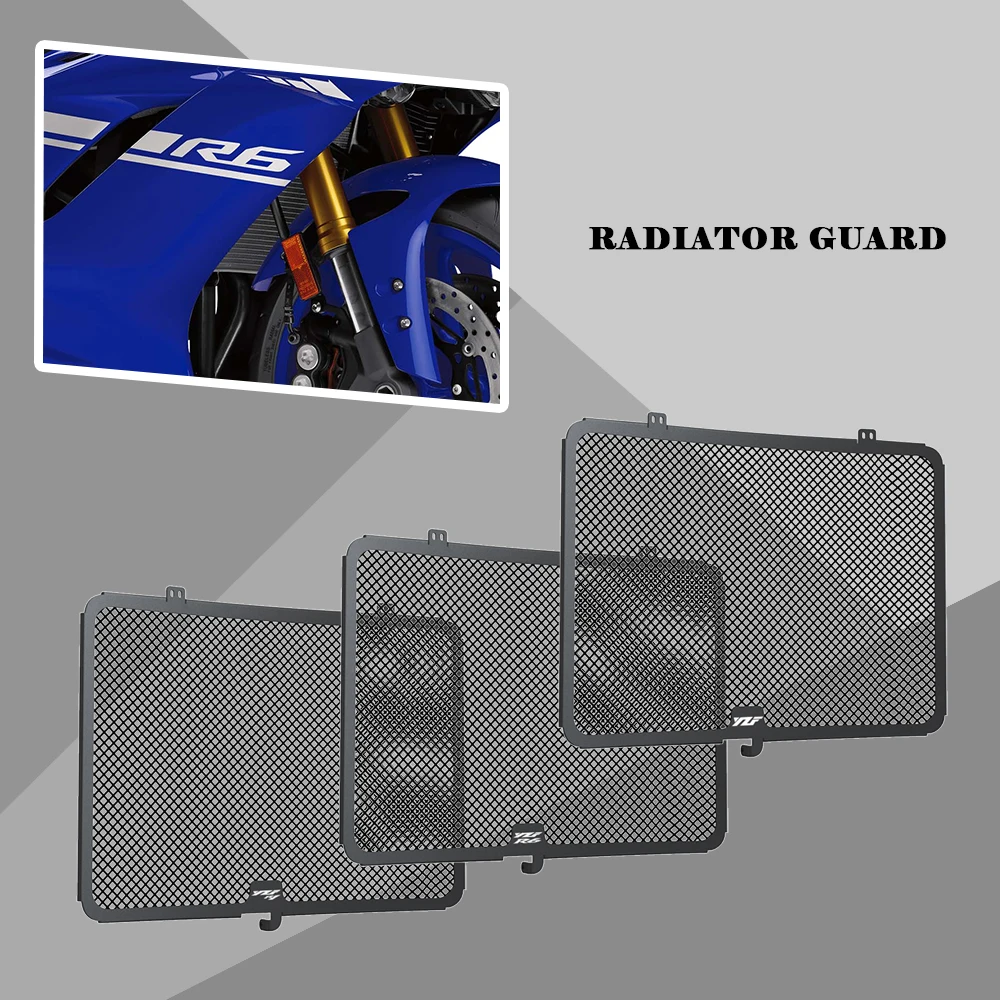 

FOR Yamaha YZF-R6 YZF-R1 YZFR1 YZFR6 Motorcycle Radiator Grille Guard Cover Protection YZF R1 R6 YZF-R YZFR Oil Cooler Protector