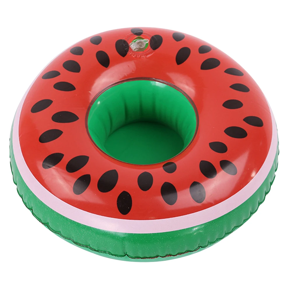 ลอยถ้วยผู้ถือ Inflatable สระว่ายน้ําเครื่องดื่มถ้วย PVC Cooler ตาราง Party Supplies ของขวัญสําหรับครอบครัวเพื่อน