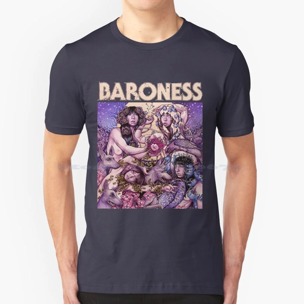 Baroness Princess Mermaid Hypebeast Band Vintage Design T Shirt 100% Cotton Tee Baroness Princess Mermaid Hypebeast Band Vintag