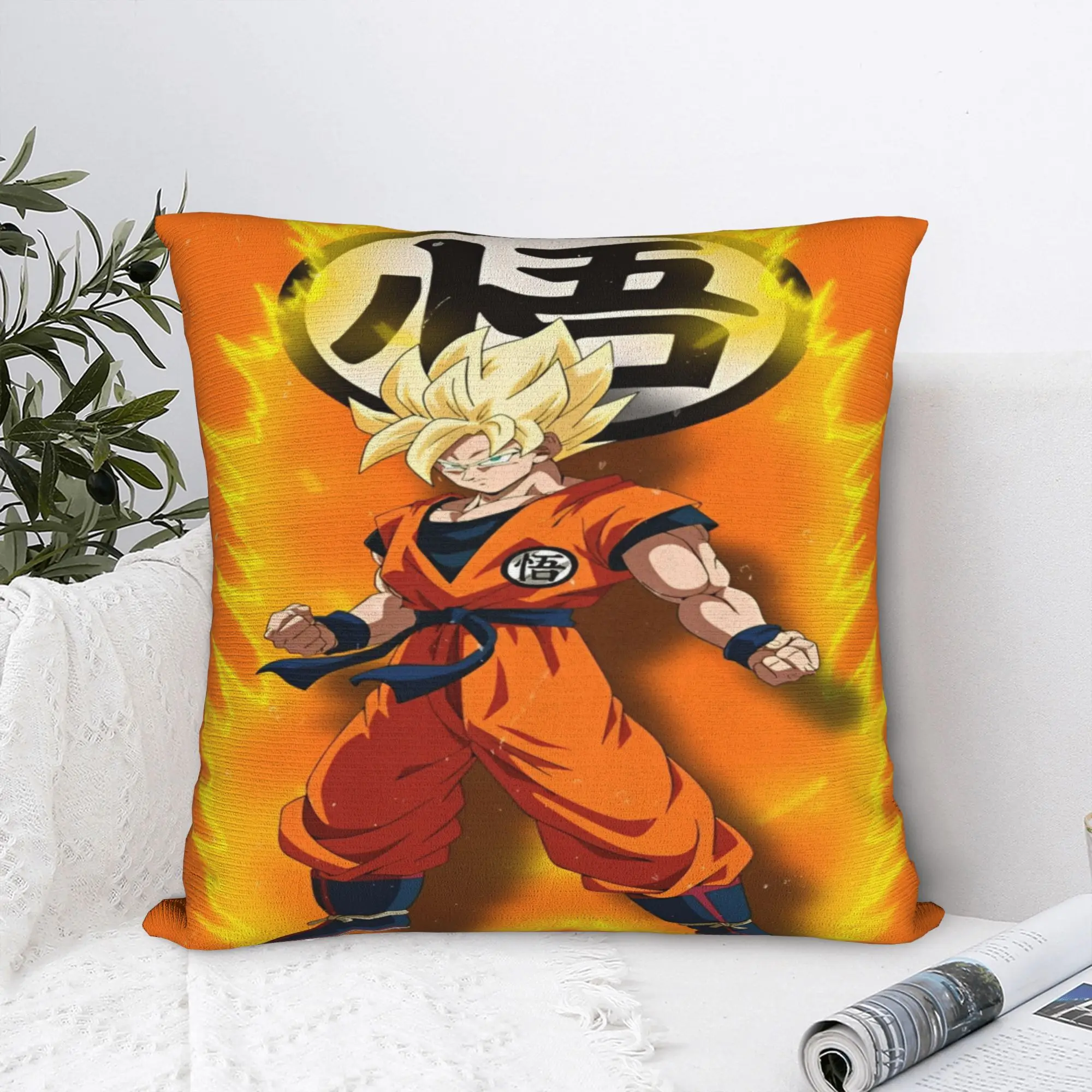 Pillow Cover Anime D-Dragons B-Balls (14)  Vintage Pillow Case For Office Car Home Decor Pillowcases