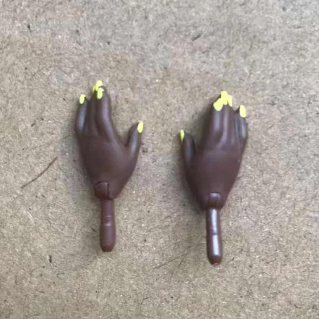 Ręce dla lalek z kolorowym lakierem do paznokci Biały Brązowy Beżowy Czarny Części dla lalek Oryginalne Akcesoria dla lalek Fashion Sister