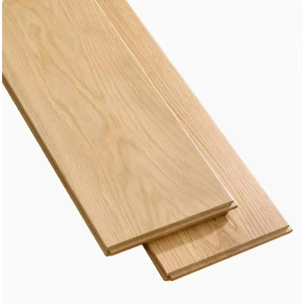 Version personnalisée de plancher en bois dur de chêne, plancher en bois massif de salon