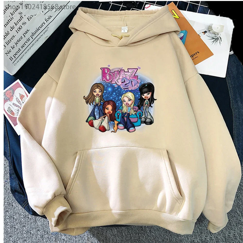 

Cartoon Bratz Sweatshirt Women Autumn Winter Hoodies Men Loose Top Y2K Long Sleeve Graphic Clothes Streetwear Female Jacket Tops
