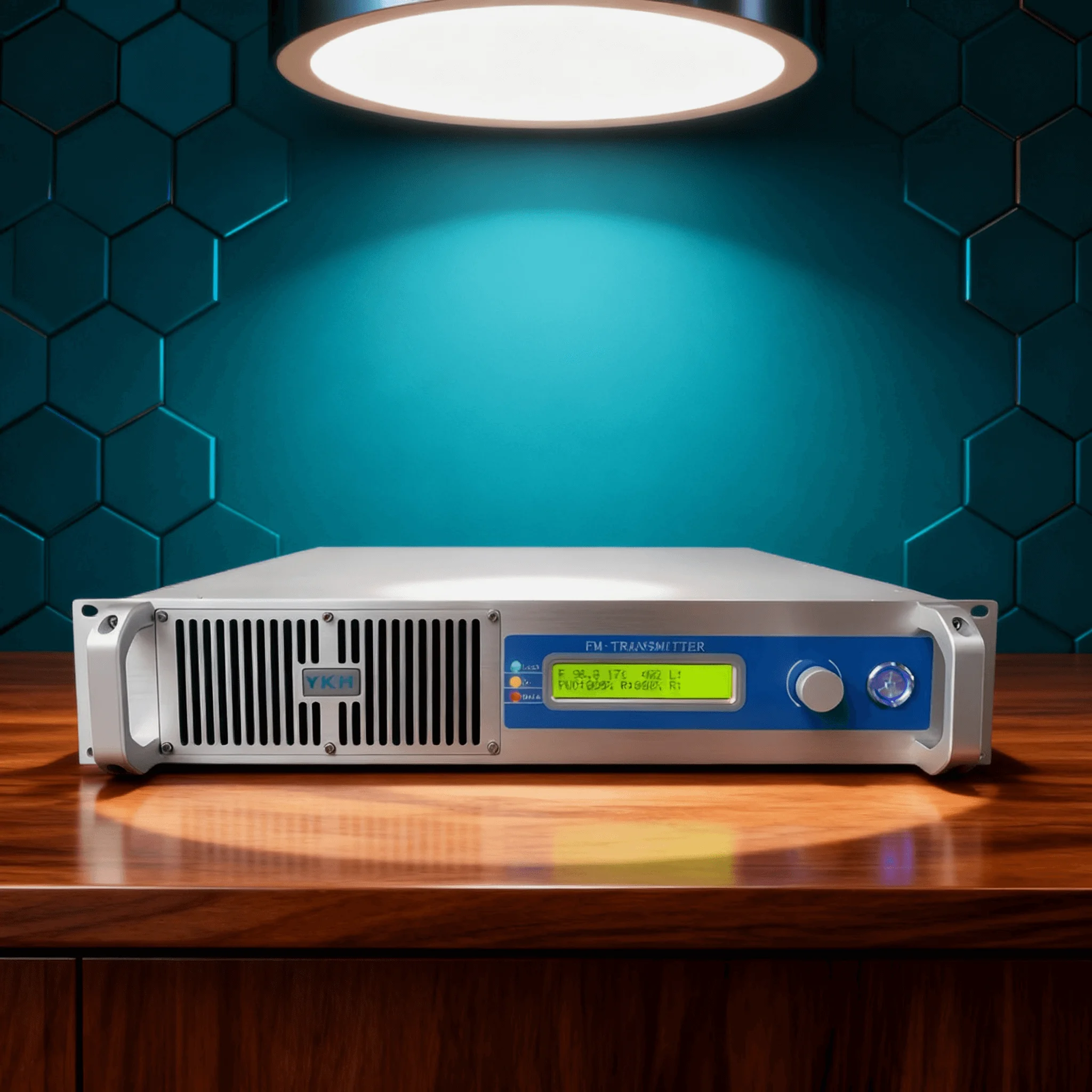 

300W FM Transmitter 100-240V Global Compatibility (110V/220V) - Power On/Off, for Radio Broadcast/Campus, AES/L/R Inputs