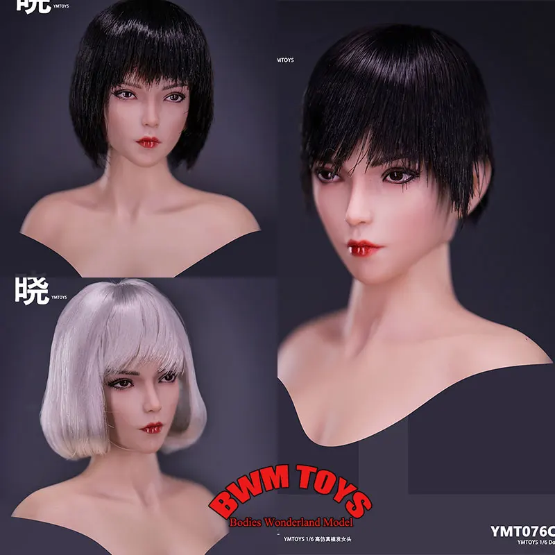 

In Stock YMTOYS YMT076 1/6 Scale Cold Hearted Girl Head Sculpt Xiao Beauty Soldier Head For 12inch TBL Action Figure Doll Body