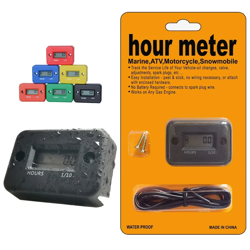 

Digital Hour Meter LCD Counter For ATV Motorcycle Instruments Clocks Snowmobile Gasoline Boat Generator Bike Car Accessories