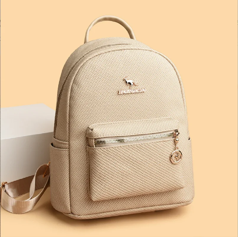 Tas Ransel Kulit Fashion Terbaru 2025 Tas Selempang Wanita Kasual Kapasitas Besar Tas Tote Tas Sekolah Tas Ransel Crossbody