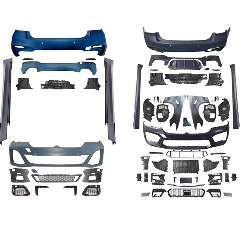 

Front bumper Rear bumper Radiator grille Side skirt for BMW 5 Series G30 G38lci 2021 modified M5 Style Surround Car Accessories