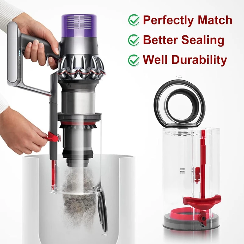 다이슨 V10 SV12 진공 청소기용 쓰레기통 교체 액세서리, 대형 쓰레기통 부품 번호 969509-01