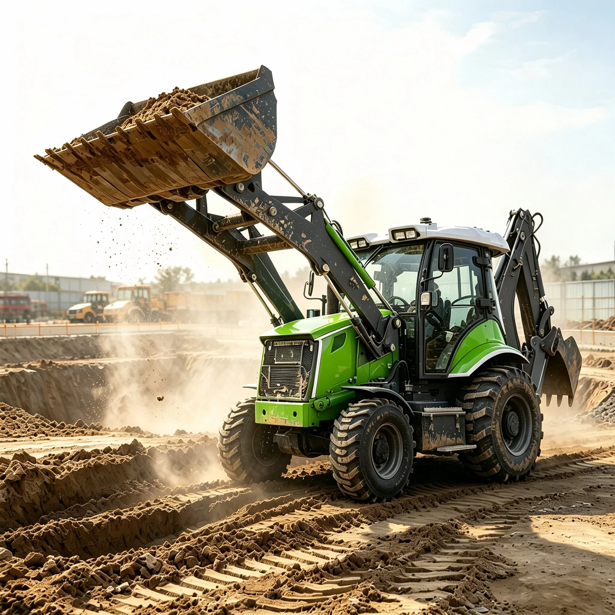 Tractor Backhoe - Высокопроизводительный экскаватор-погрузчик с интегрированной панелью управления,