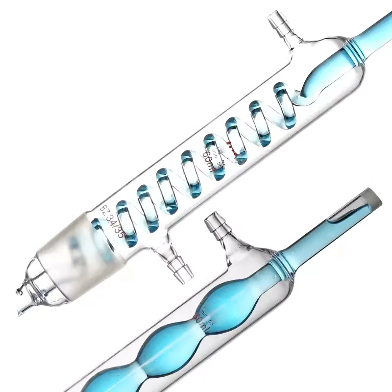 Glass spherical fat extractor snake-shaped Soxhlet extraction device filter tube extractor 60ml 150ml 250ml 500ml 1000ml