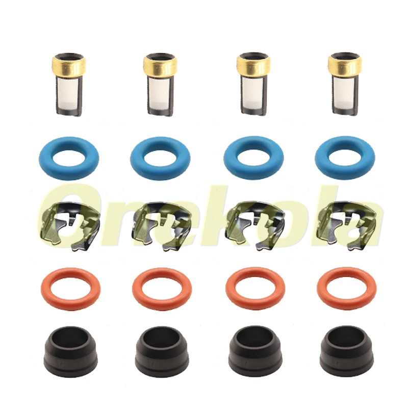 Fuel Injector Seal O-Ring Kit Seals Filters for Delphi 99-07 Chevy GMC Truck 4.8L 5.3L 6.0L 25317628 25320287