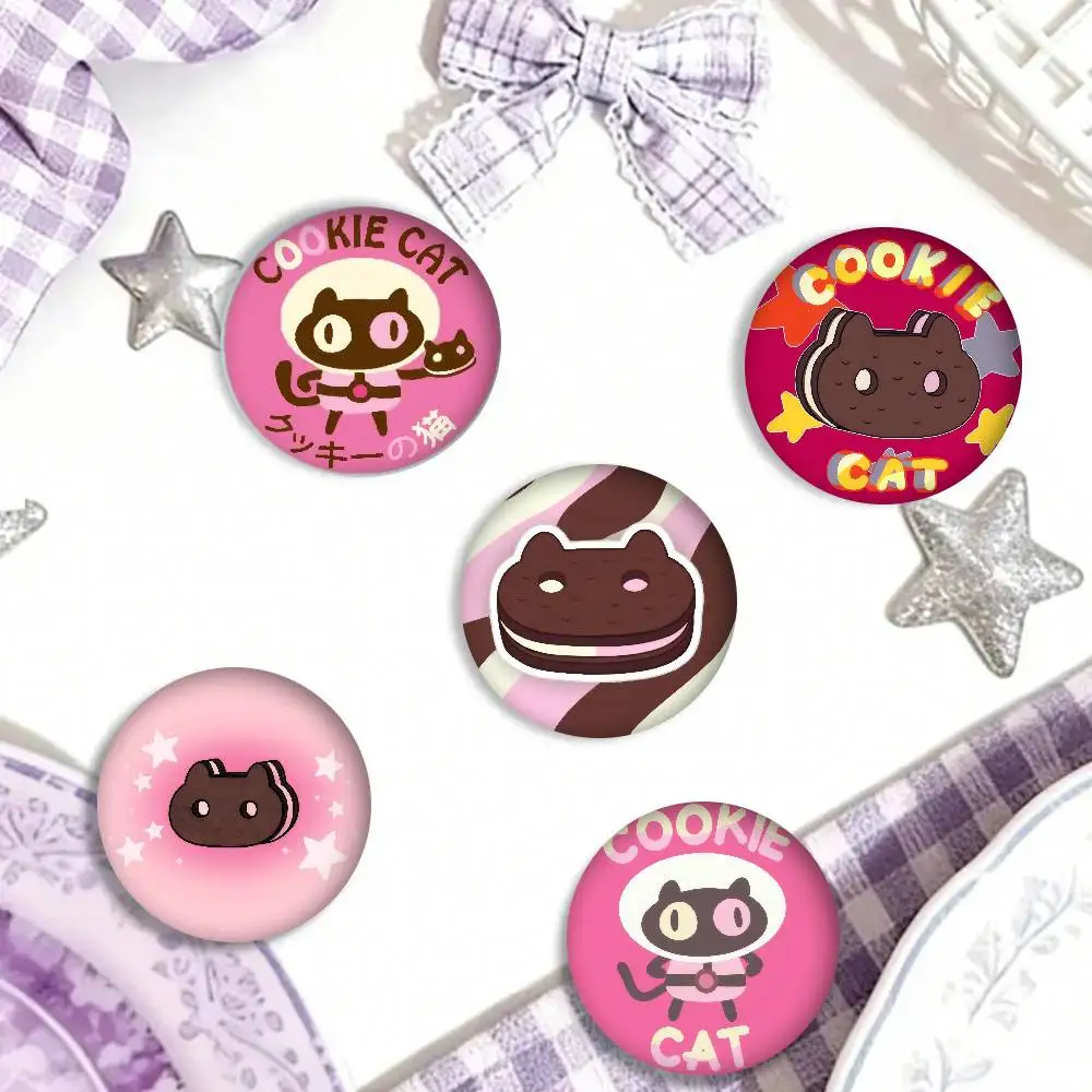 Steven Universe Cookie Cat  Cute Series Pins Funny Badge Interesting Cartoon Animals Brooches Backpack Clothes Gift Accessory