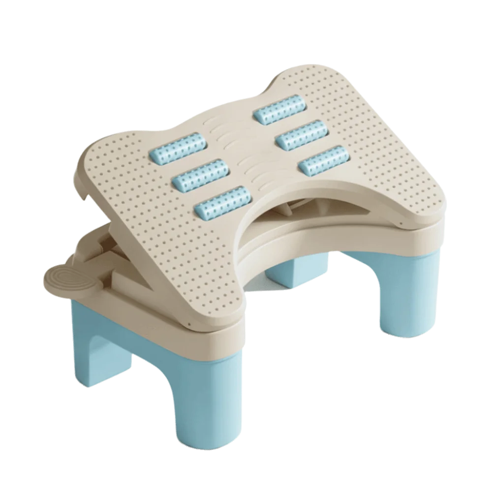 Ergonomic Under Desk Footrest Nonslip Bottom 6 Level Office Desk Leg Rest Comfortable Breathable Foot Stool Bathroom