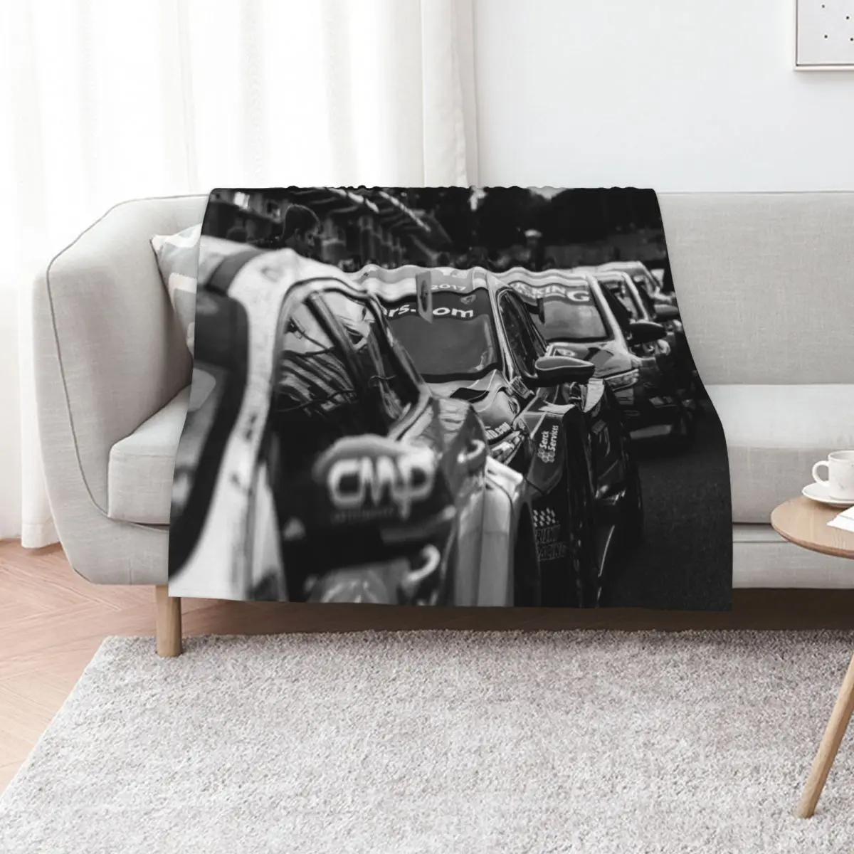 BTCC British Touring Car Lineup Throw Blanket Furrys Extra Large Throw Plaid on the sofa Single Luxury St Blankets