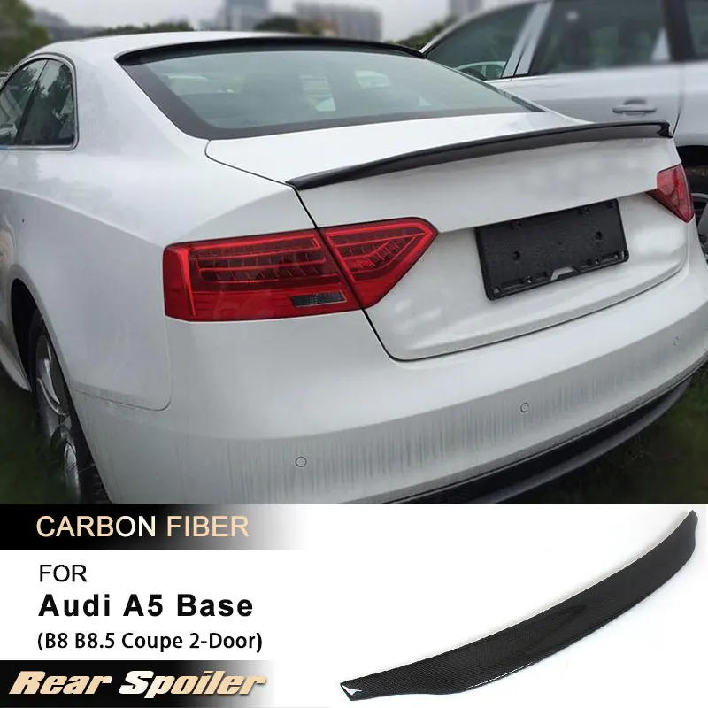 

Car Rear Trunk Spoiler Wings for Audi A5 B8 B8.5 Base Coupe 2-Door 2008-2015 Non for S5 Sline Rear Spoiler Wing Carbon Fiber