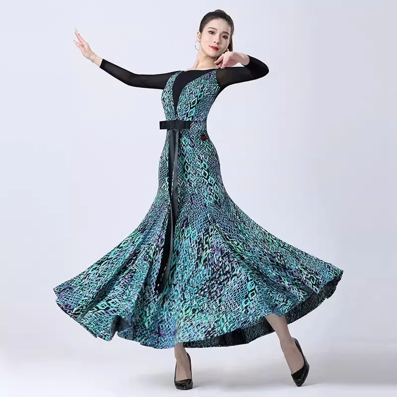 Ballroom Dance Dress High-grade Modern Practice Costume National Standard 2024 New Women Tango Waltz Stage Performance Clothes