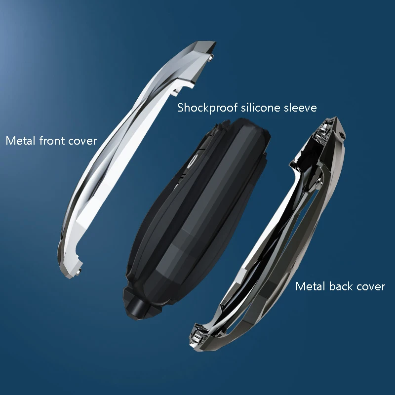 2 3 Buttons Metal Car Key Cover Fob Case Shell for Opel Astra K Vauxhall for Buick Verano GT Excelle 2015 2016 2017 2018 2019