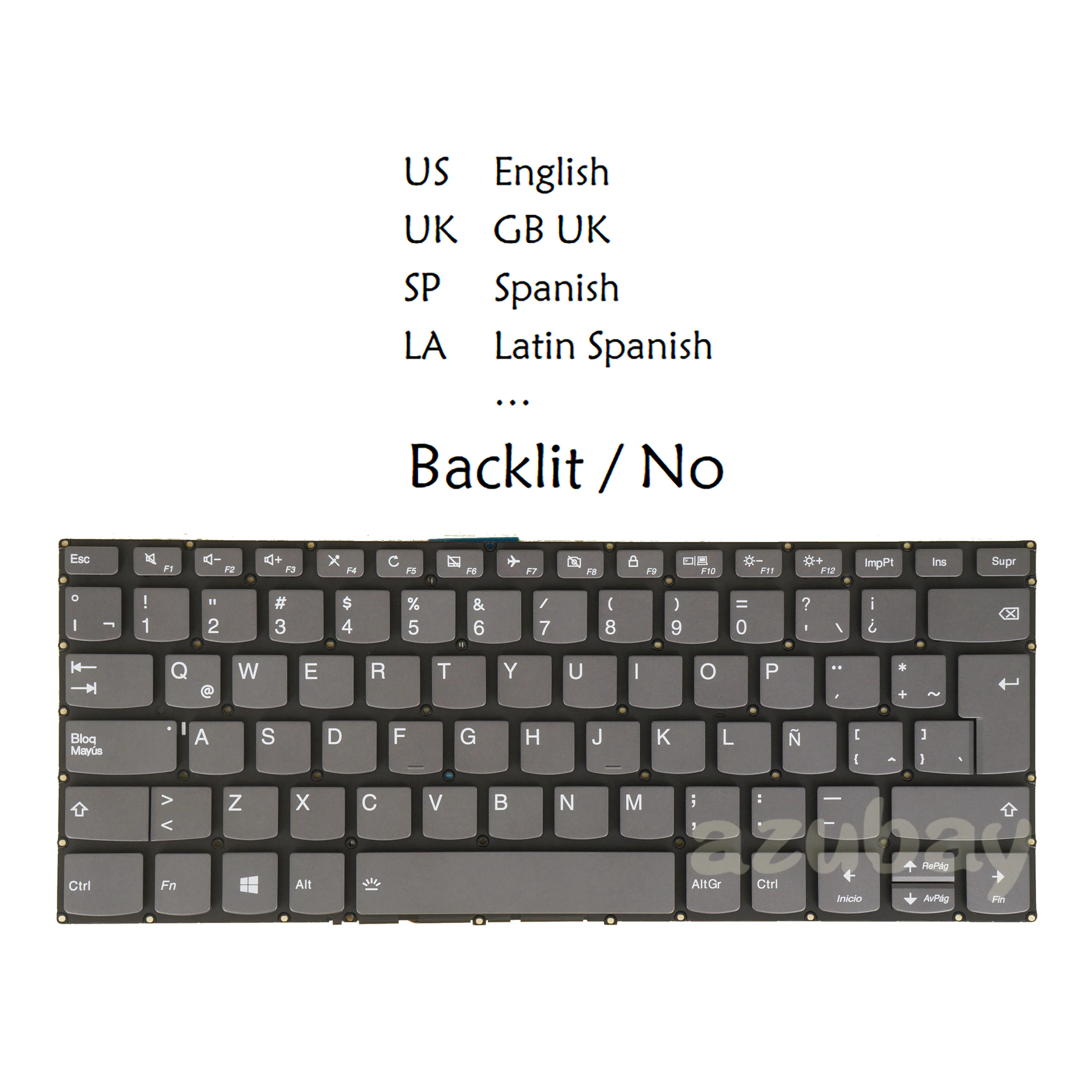 

US UK LA Spanish Slovenian Keyboard For Lenovo Ideapad 3-14ADA05 3-14ARE05 3-14IGL05 3-14IIL05 3-14IJL05 3-14IML05 3-14ITL05