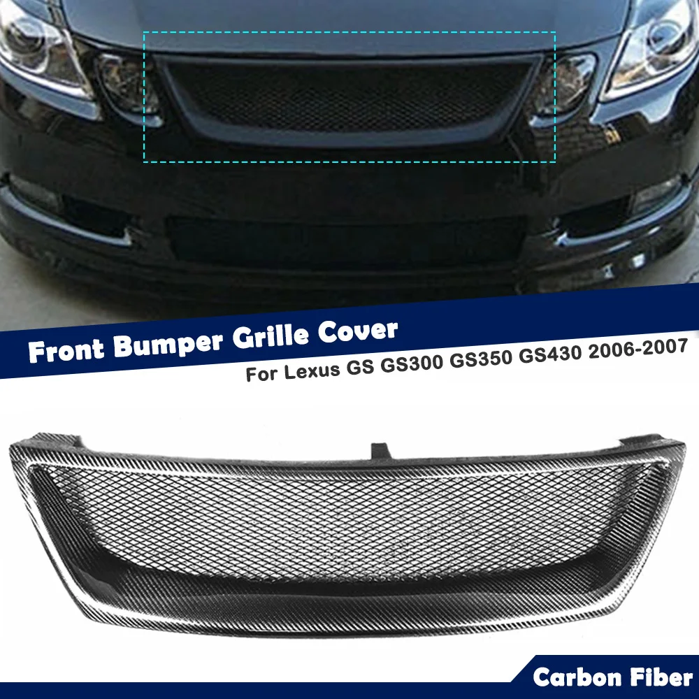 Car Front Grill Grille Upper Bumper Hood Mesh For Lexus GS GS300 GS350 GS430 F Sport GS450h 2006-2007