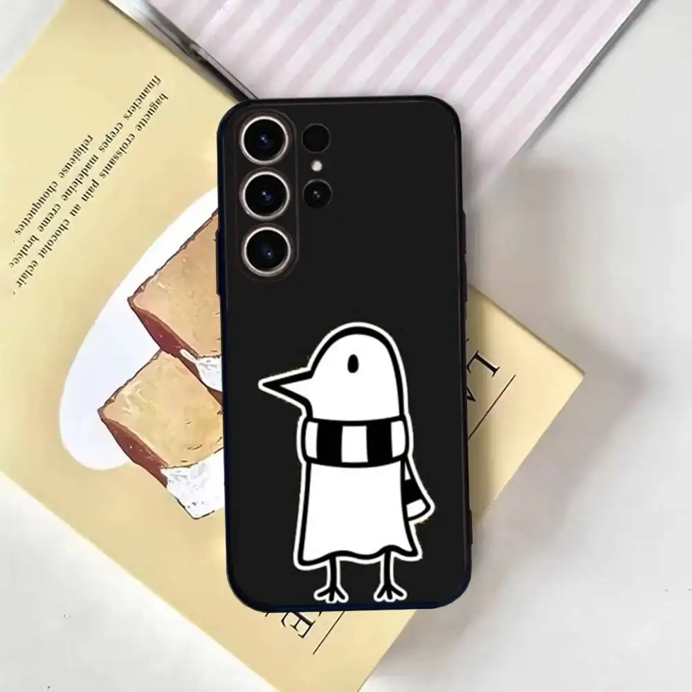 حافظة هاتف Epc Goodnight Punpun لهاتف SamsungS25,24,21,22,23,30,Ultra,20,Plus,Fe,Lite,Note,10,9,Soft Black Cover
