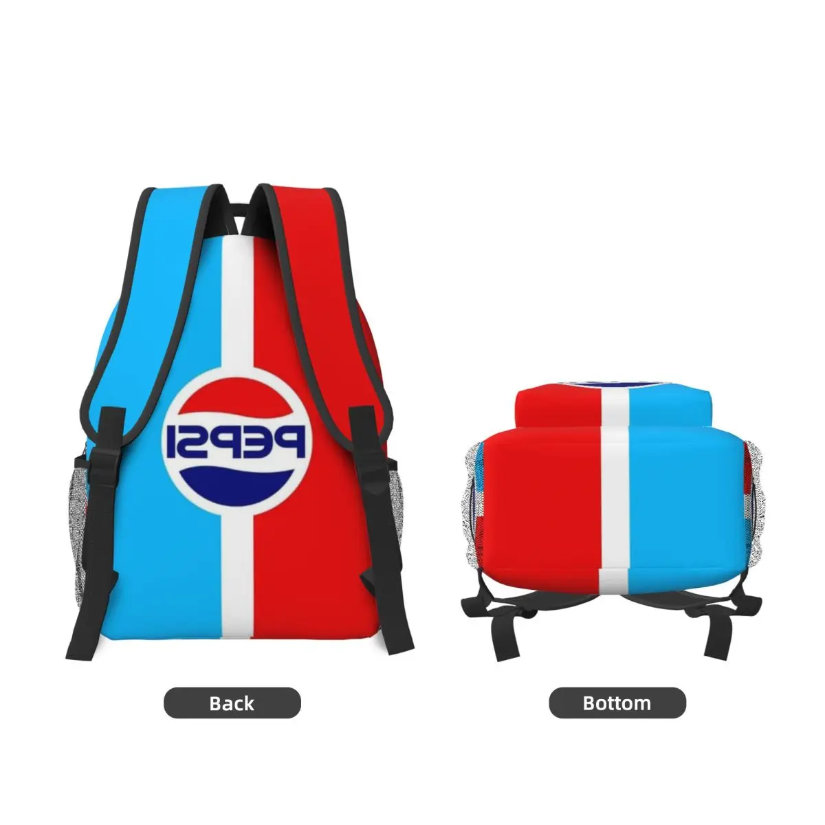 P-pepsi-mochila impermeable de gran capacidad para niñas y niños, mochila ligera para estudiantes, 17 pulgadas