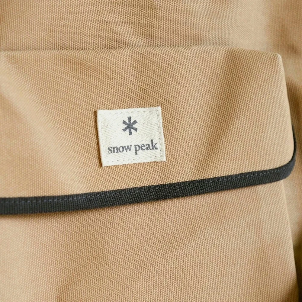 snow peak Outdoor Men Camping Storage Bag Canvas Handbag Crossbody Bag Durable Daily Travel Portable Gear Organizer