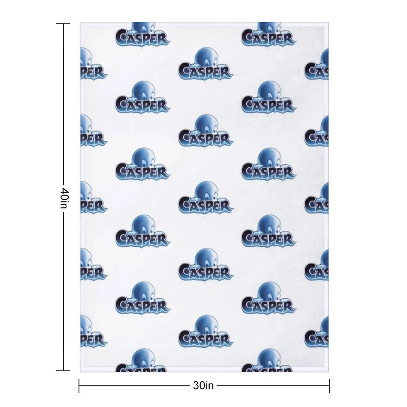 Casper the friendly ghost 90s movie Throw Blanket Furrys Vintage Warm Beautifuls Heavy Thermal Blankets
