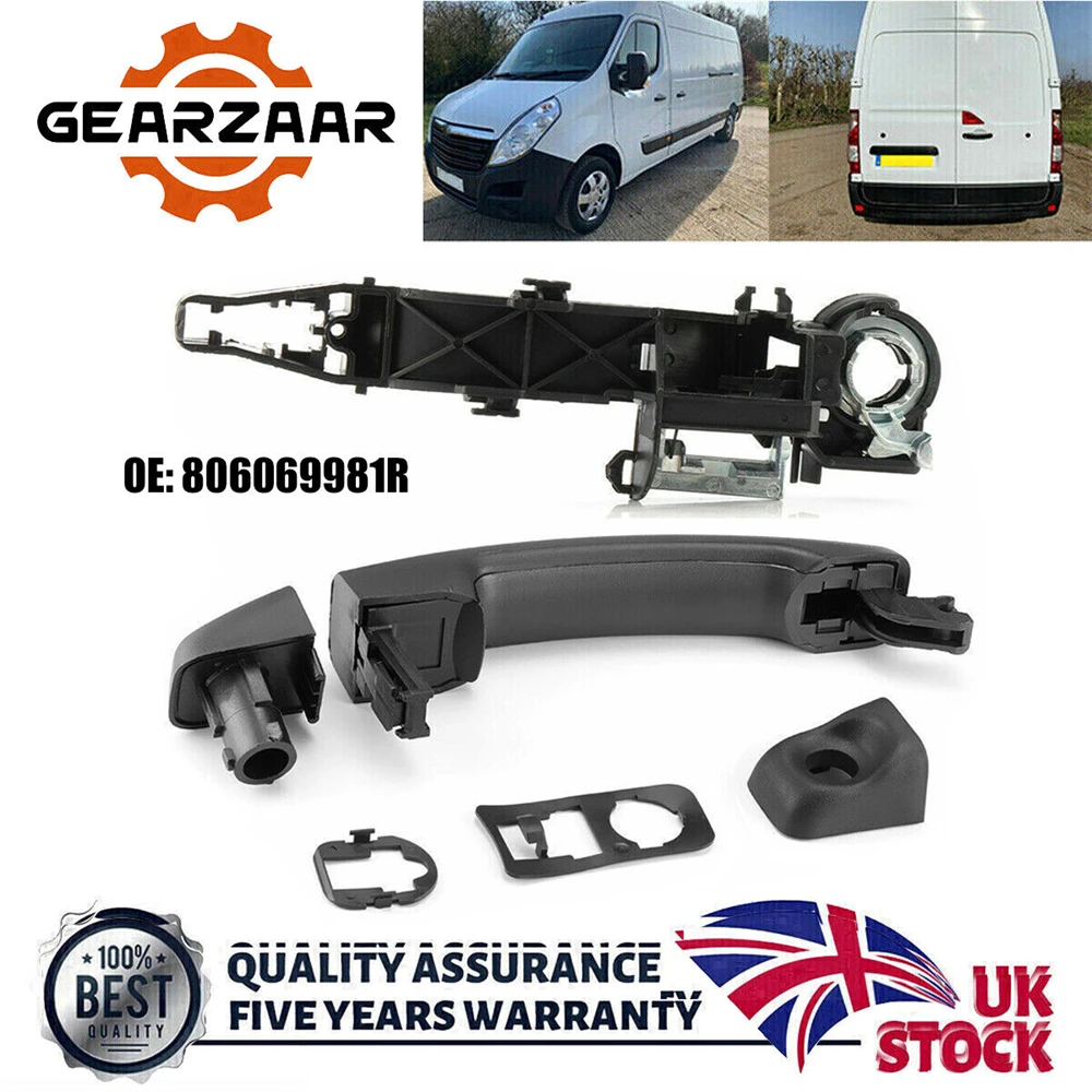 LEFT DOOR HANDLE & HANDLE HOLDER 806069981R FOR RENAULT MASTER VAUXHALL MOVANO