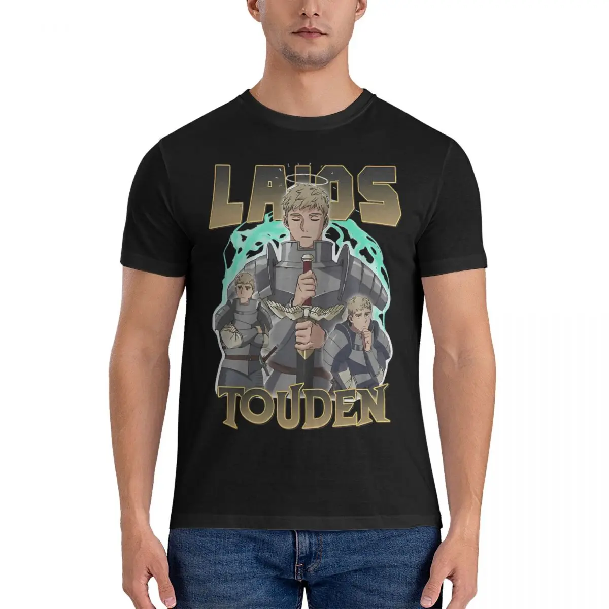 Men Women Laios Touden Bootleg Design Dungeon Meshi T Shirt 100% Cotton Clothes Novelty Short Sleeve Tee Shirt T-Shirts