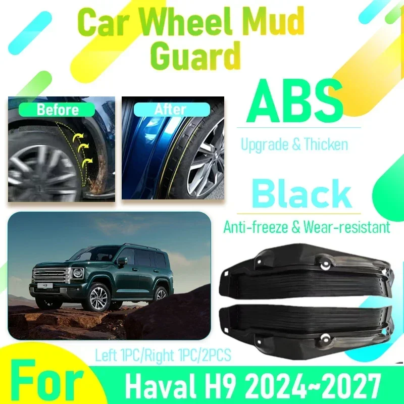 

Car Mudguards For Haval H9 MK2 2024 2025 2026 2027 Antifreeze Mud Fender Flare Mudflap Left Right Exterior Part Auto Accessories