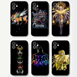 S-Saint Seiya Knights Zodiac Phone Case Silicone Soft For IPhone 16 15 14 13 12 11 Plus Pro Max Plus