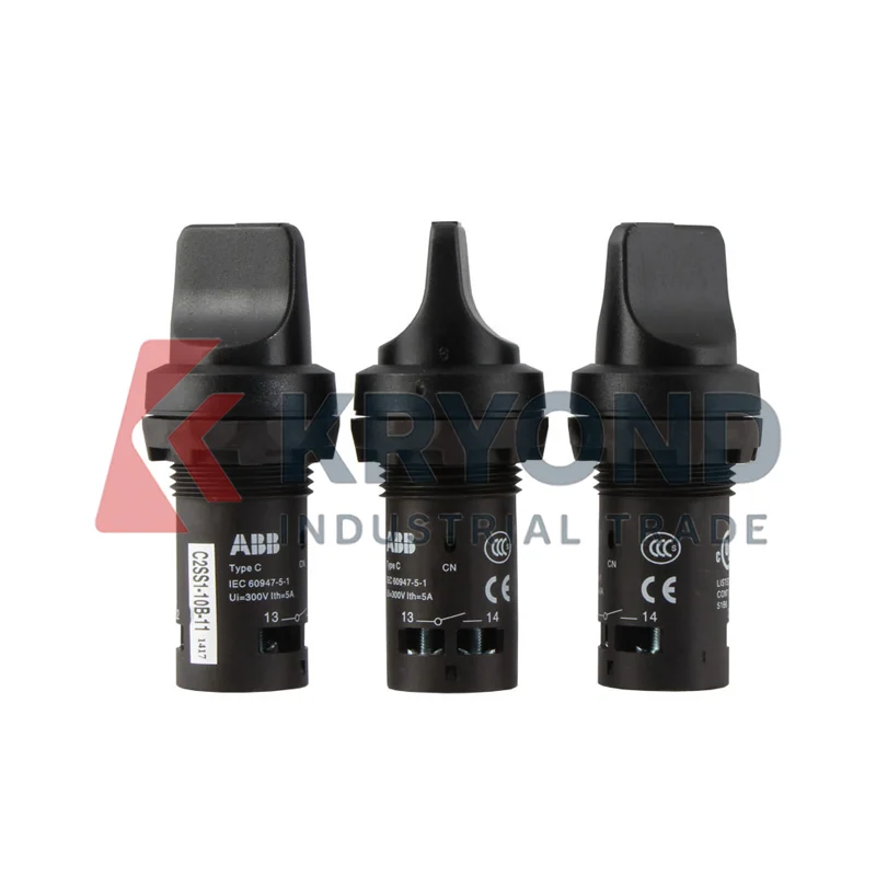 ABB مفتاح بـزر دفع CP1-10R-11 زر مسطح اثنين موقف مفتاح جهاز انتقاء C3SS1-10B-11 حدد زر المنتج الأصلي #5
