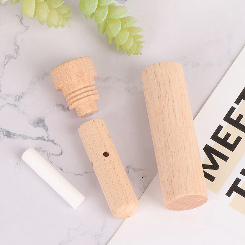 1Set Essential Oil Aroma Wood Diffuser Inhaler With Wicks Aromatherapy Nasal Inhaler!~