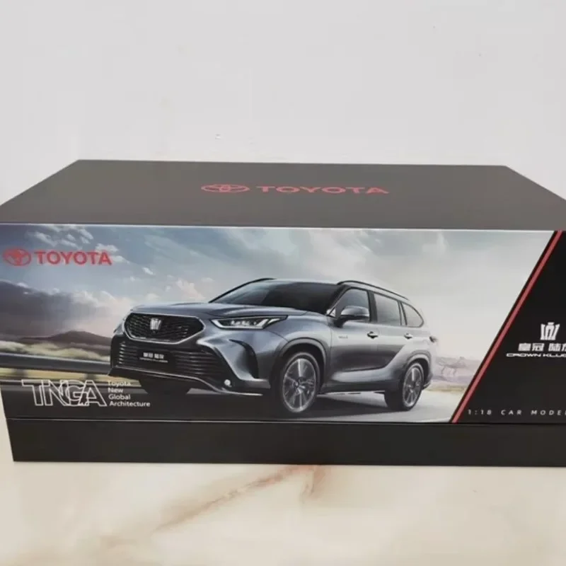 FAW Toyota moulé sous pression 1/18 échelle Toyota couronne Kluger échelle modèle alliage voiture modèle jouets pour garçons cadeau