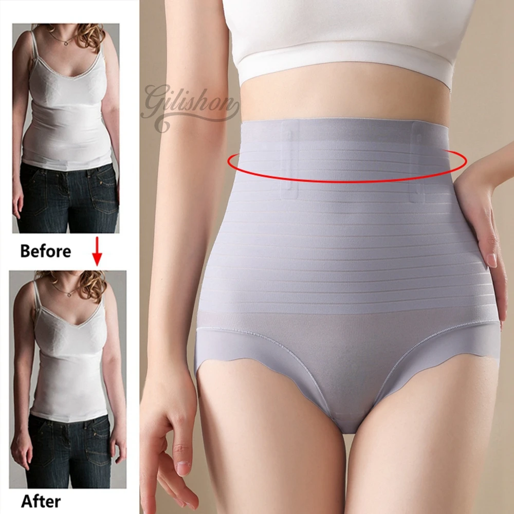 Abnehmen Shorts Frauen Body Shaper Hohe Taille Flache Bauch Ummantelung Höschen Hip Fahrstuhl Gestaltung Unterwäsche Bauch-steuer Shapewear – Detail 2