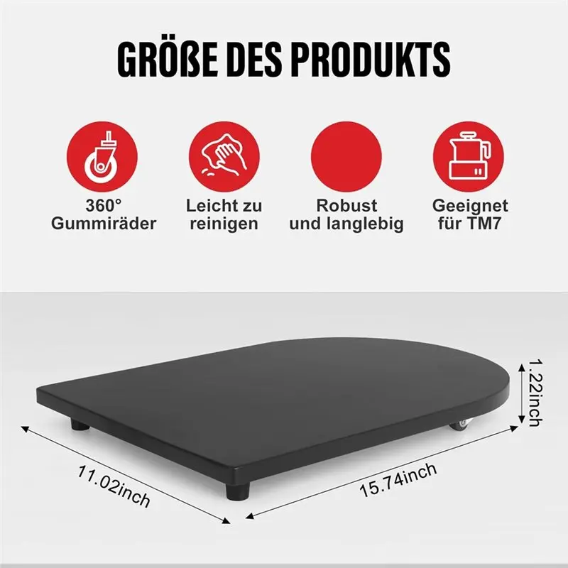 ABBK-Sliding Board For TM7 With 360° Wheels, Easy Moving Of The TM7,High-Quality Rolling Board Accessories With Non-Slip Feet