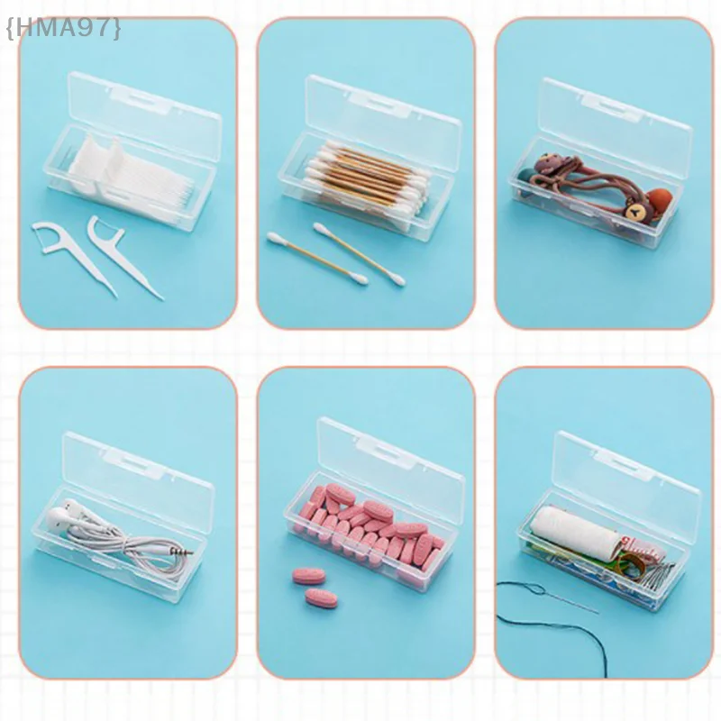 

Portable Travel Medicine Box Cotton Swab Holder Case Detal Floss Jewelry Organizer Container Dust-proof Jewelry Accessories Box