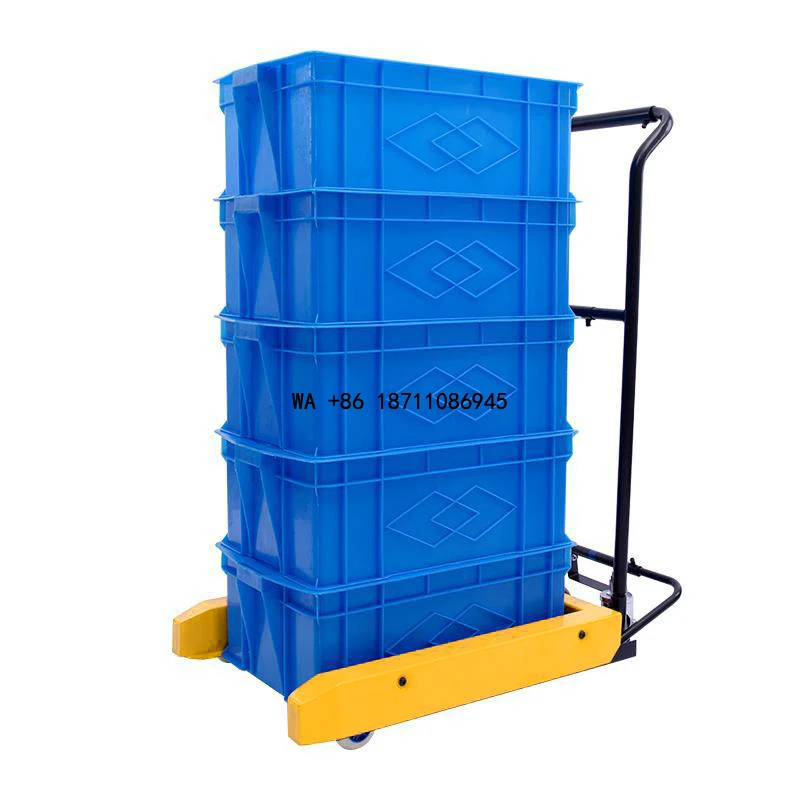 

Mini Turnover Box Cart Truck Box Trolley Plate Truck Plastic Container Transport Cart Hand Manual