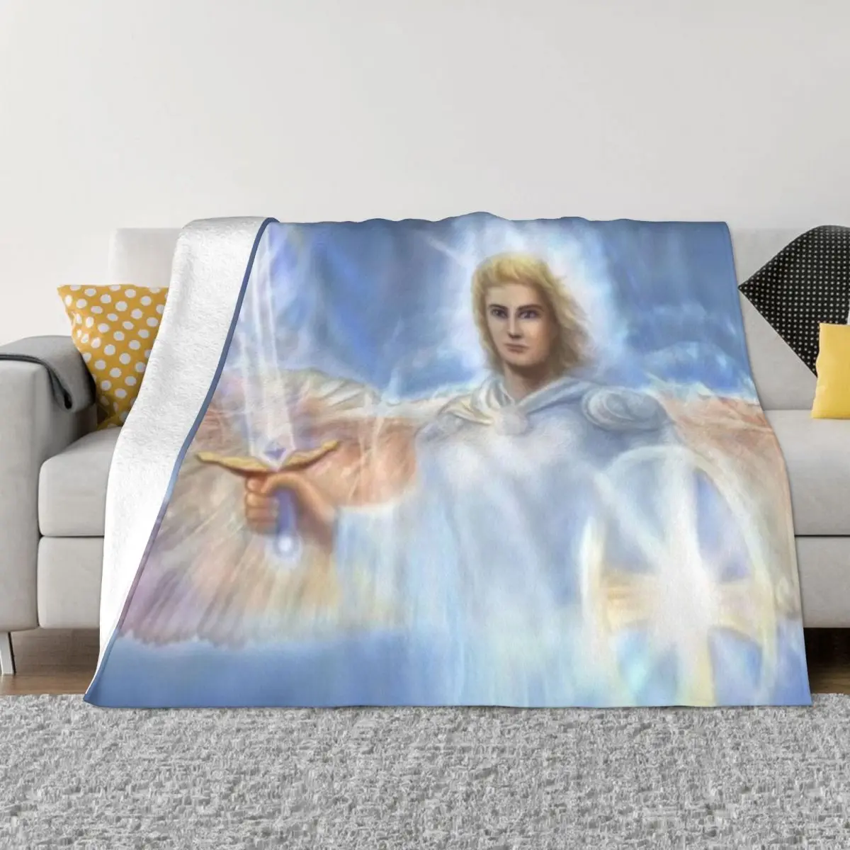 

Saint Michael The Archangel Throw Blanket Shaggy Beautifuls Blankets