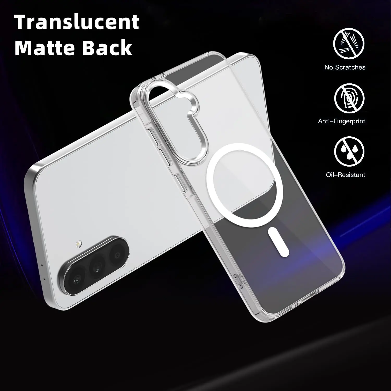 Transparente TPU-Handyhülle mit Magnetischem Stoßschutz für Samsung Galaxy A57 A37 A17 A56 A55 A35 A15 A54 A16 – Detail 5