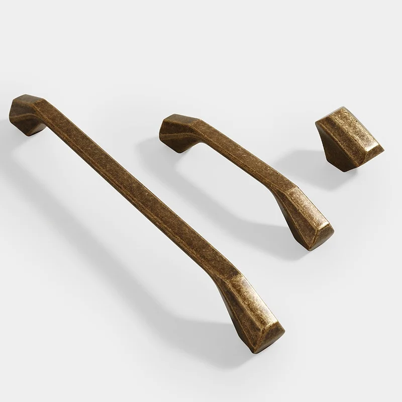 Retro Elegant Closet Door Pulls Handle Long Bar Bronze Kitchen Cabinet Door Drawer Knob Handles Shoe Cupboard Wardrobe Pulls