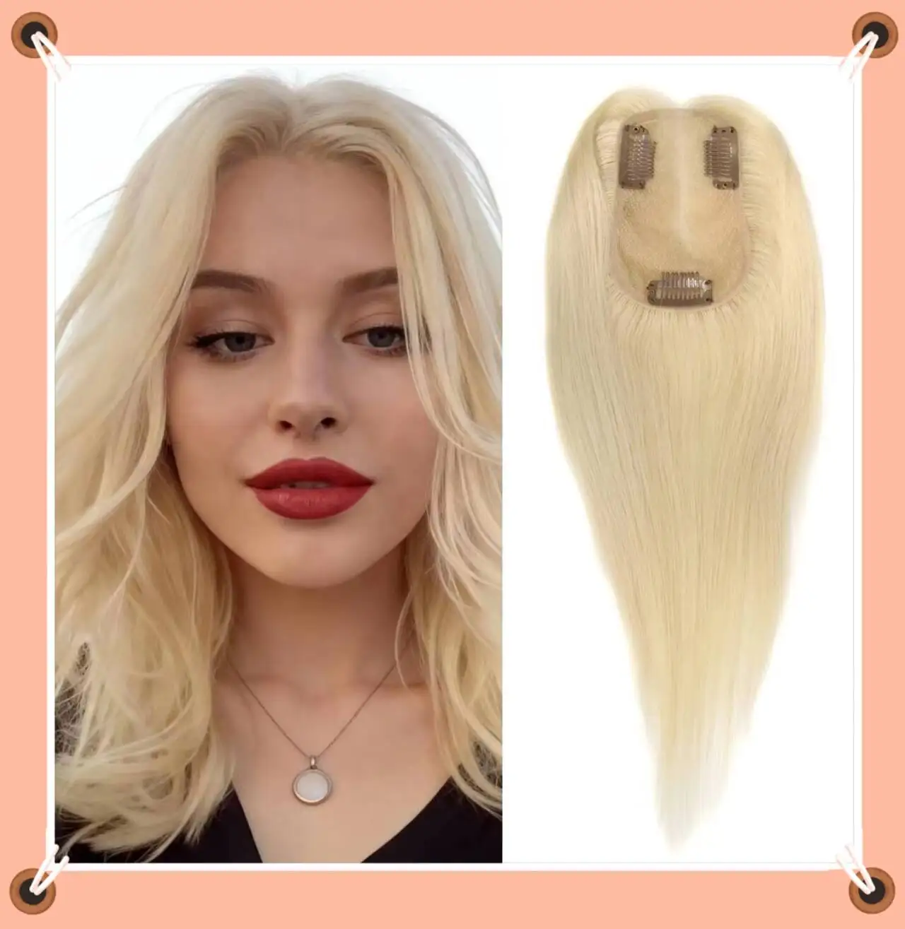 

Swiss Lace Invisible Hair Toppers for Women Clip-In Natural Fringe Hairpieces Mild Hair Loss Volume Hand-Woven Human Hair