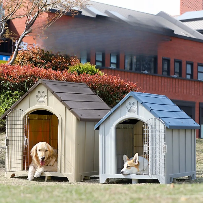 

Dog house outdoor rainproof and coldproof outdoor winter dog cage for large dogs