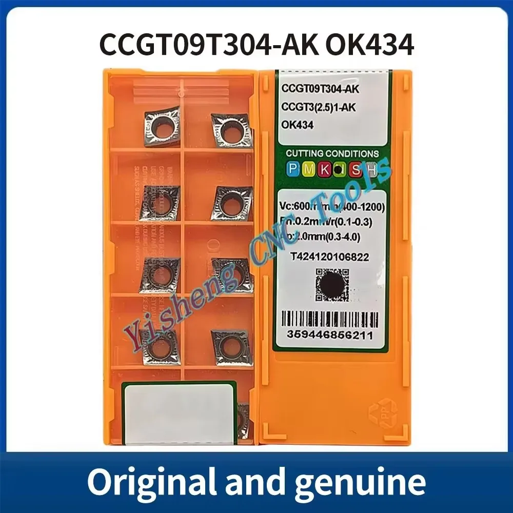 

CCGT060202-AK CCGT060204-AK CCGT09T302-AK CCGT09T304-AK OK434 CNC Cutting tools