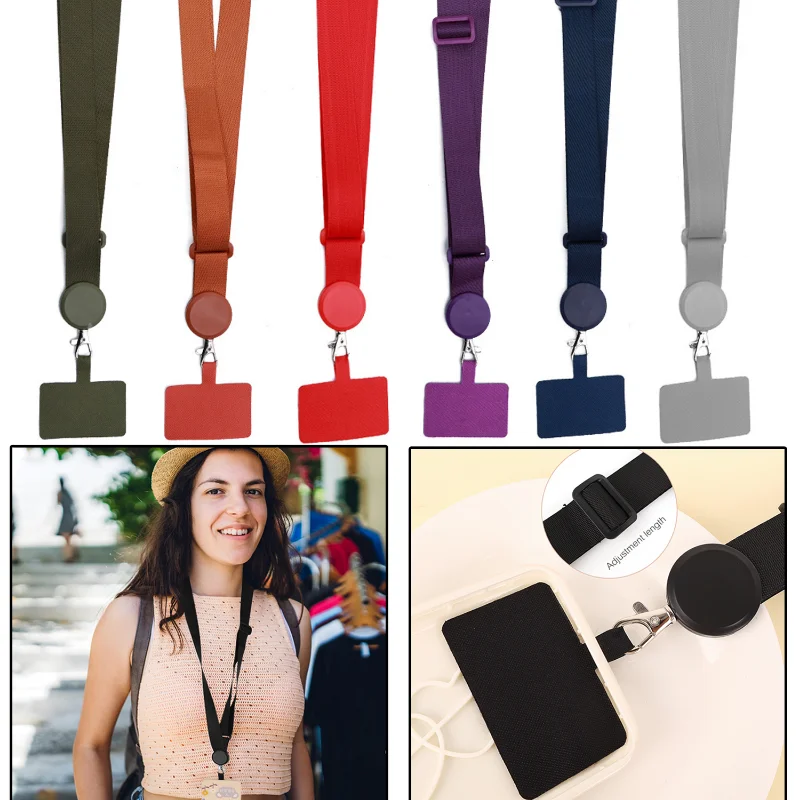 Cep Telefonu Kordon Anti-kayıp Crossbody Telefon Kordon Charm Boyun Askısı Tether Tab ile Ayarlanabilir Ayrılabilir Askı Boyun Halat